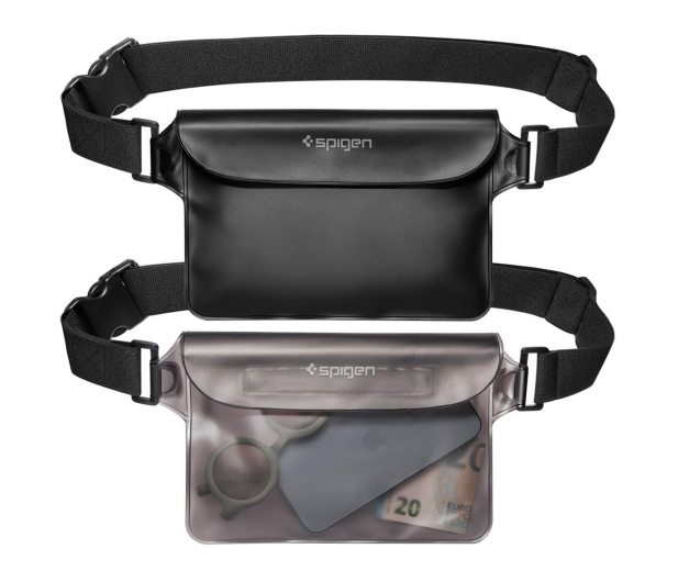Spigen A620 Uniwersalne wodoodporne Waist Bag 2-Pack Black - 1346573 - zdjęcie